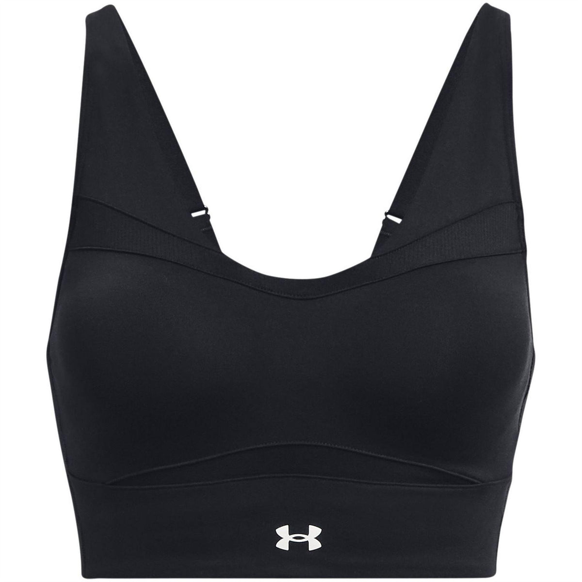 Black - Front - Under Armour Womens-Ladies Sports Bra
