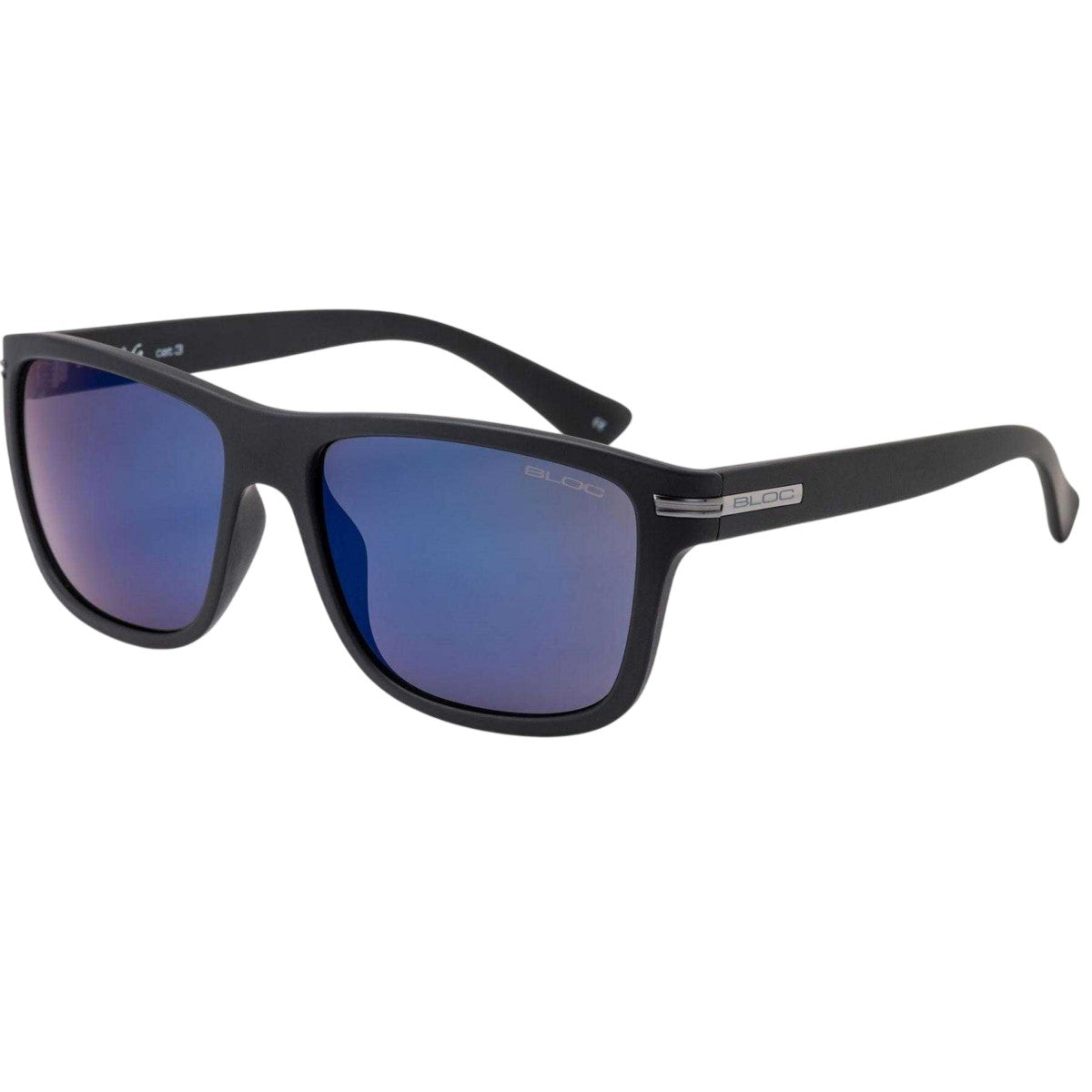 Black-Blue - Front - Bloc Mens Tide Sporty Sunglasses