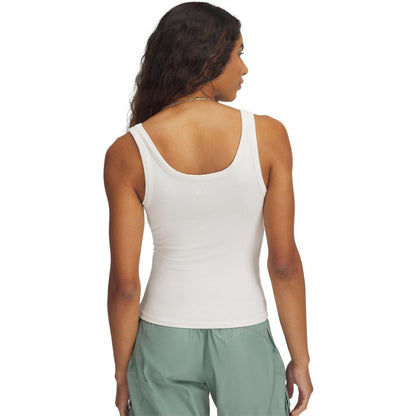 Brown - Back - Under Armour Womens-Ladies Fitted Sleeveless Tank Top