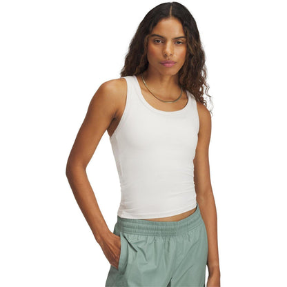 Brown - Front - Under Armour Womens-Ladies Fitted Sleeveless Tank Top