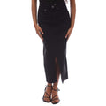 Black - Lifestyle - Only Womens-Ladies Siri Denim Midi Skirt