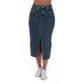 Denim - Front - Only Womens-Ladies Siri Denim Midi Skirt