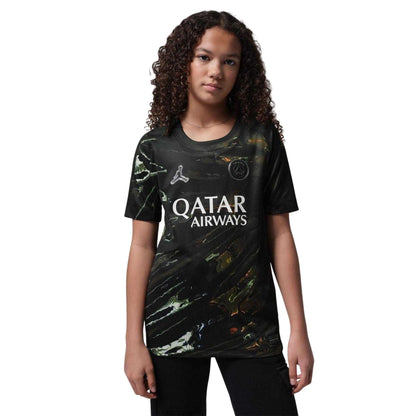 Black-White - Lifestyle - Nike Childrens-Kids Paris Saint Germain FC Football Shirt