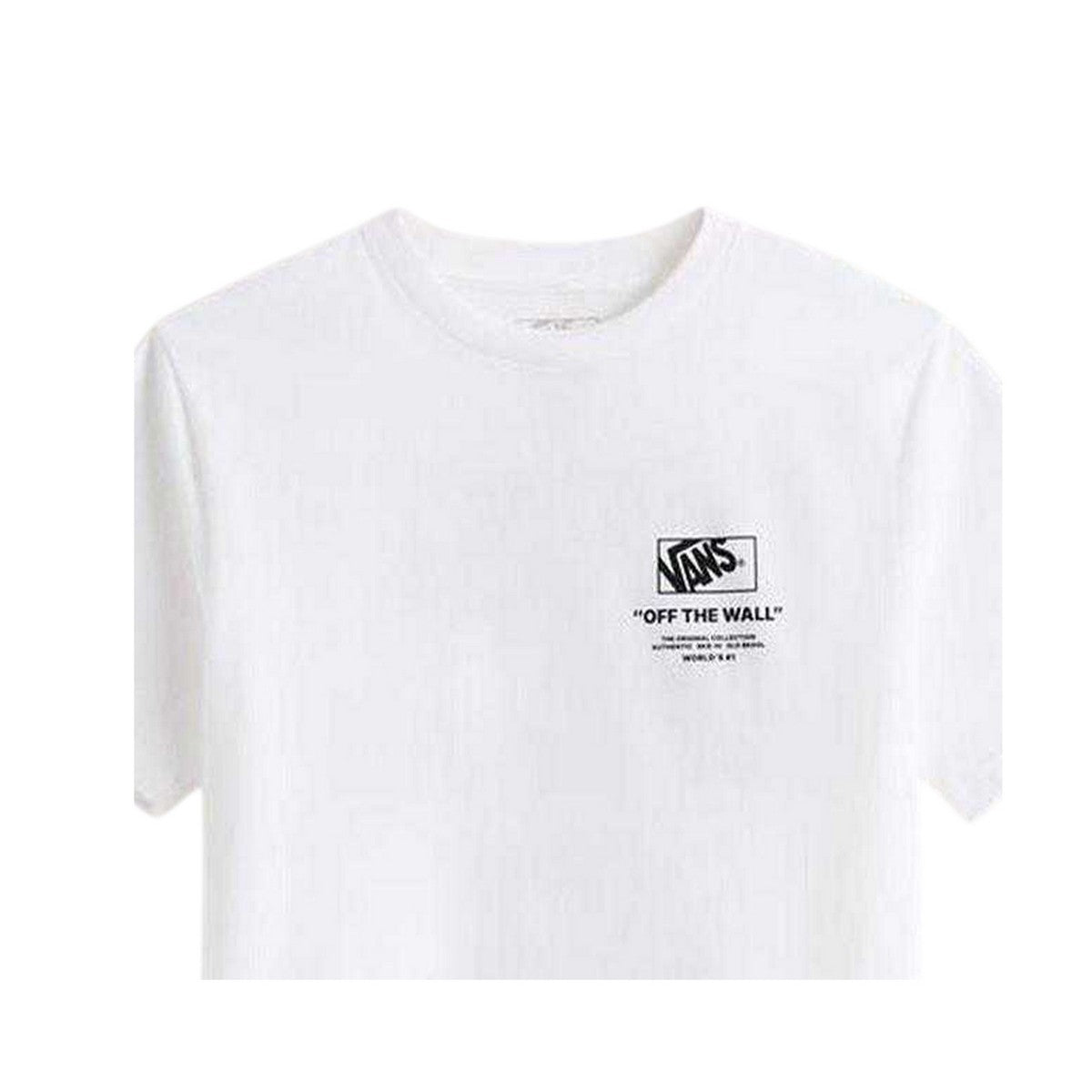 White - Side - Vans Childrens-Kids Back Logo T-Shirt