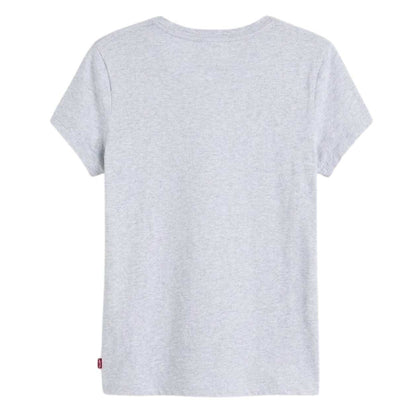 Grey - Back - Levis Womens-Ladies Batwing Logo Regular T-Shirt