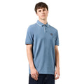 Blue-White - Pack Shot - Weekend Offender Mens Astola Piping Detail Polo Shirt