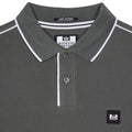 Grey-White - Lifestyle - Weekend Offender Mens Astola Piping Detail Polo Shirt