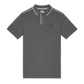 Grey-White - Front - Weekend Offender Mens Astola Piping Detail Polo Shirt