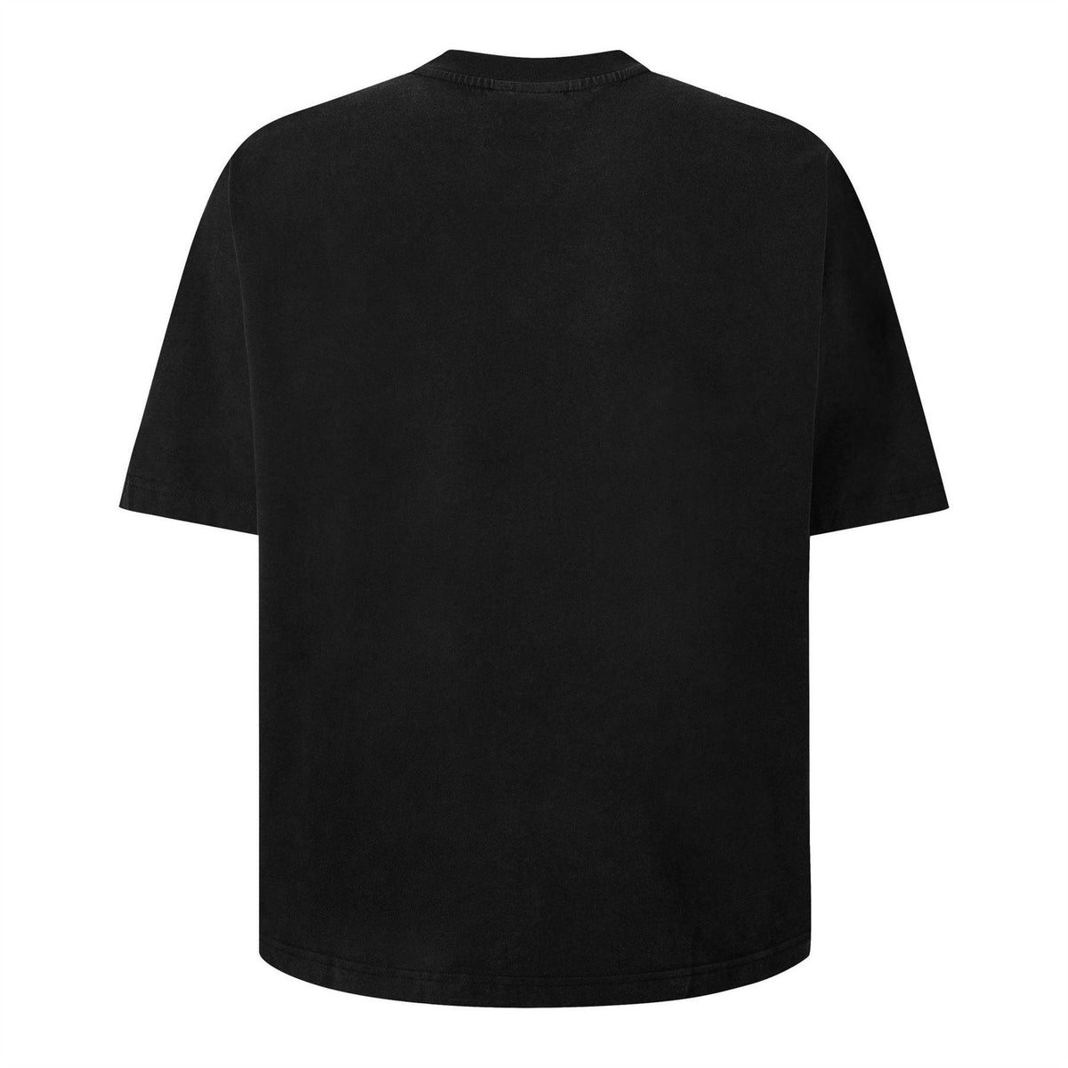 Washed Black - Back - GodMade Mens Logo Regular T-Shirt