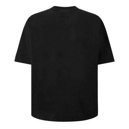 Washed Black - Back - GodMade Mens Logo Regular T-Shirt
