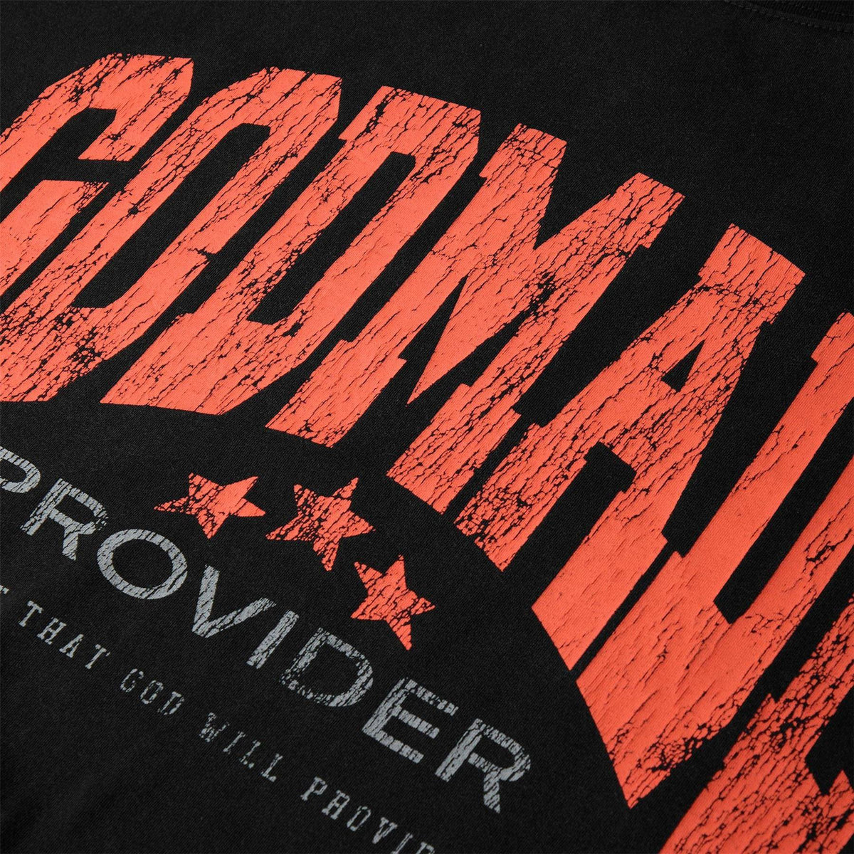 Washed Black - Side - GodMade Mens Logo Regular T-Shirt