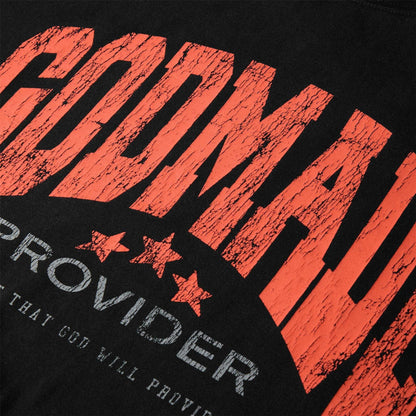 Washed Black - Side - GodMade Mens Logo Regular T-Shirt