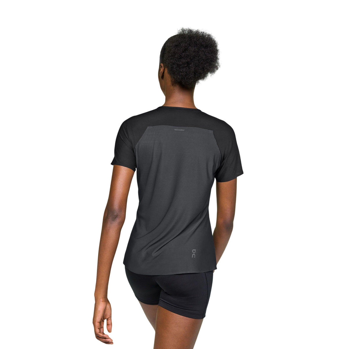 Black-Eclipse Blue - Back - On Womens-Ladies Performance Running Top