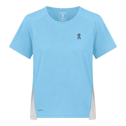 Blue - Front - On Womens-Ladies Performance Running Top