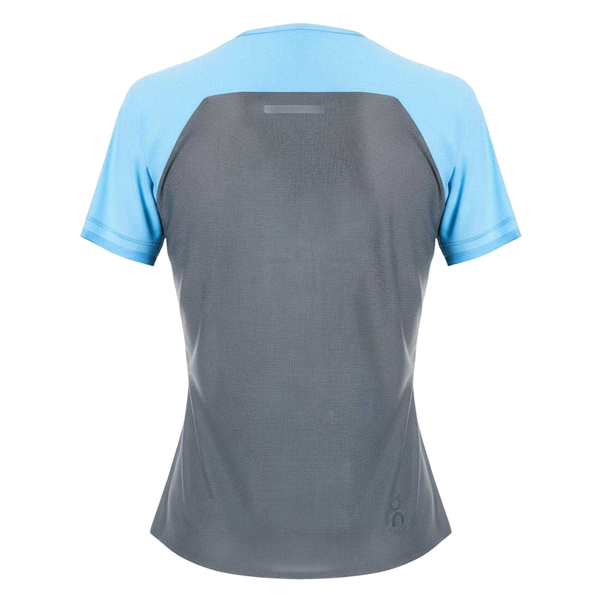 Blue - Back - On Womens-Ladies Performance Running Top