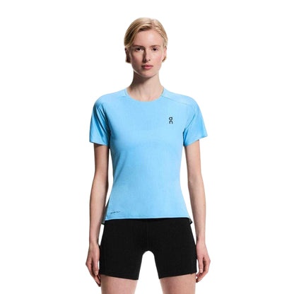 Blue - Side - On Womens-Ladies Performance Running Top