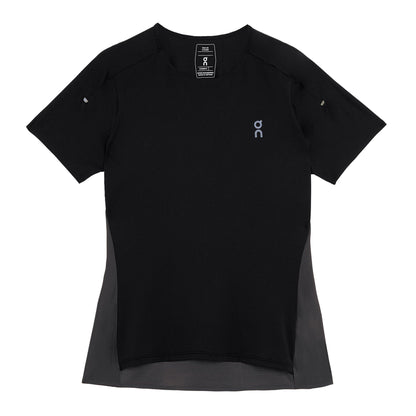 Black-Eclipse Blue - Front - On Womens-Ladies Performance Running Top