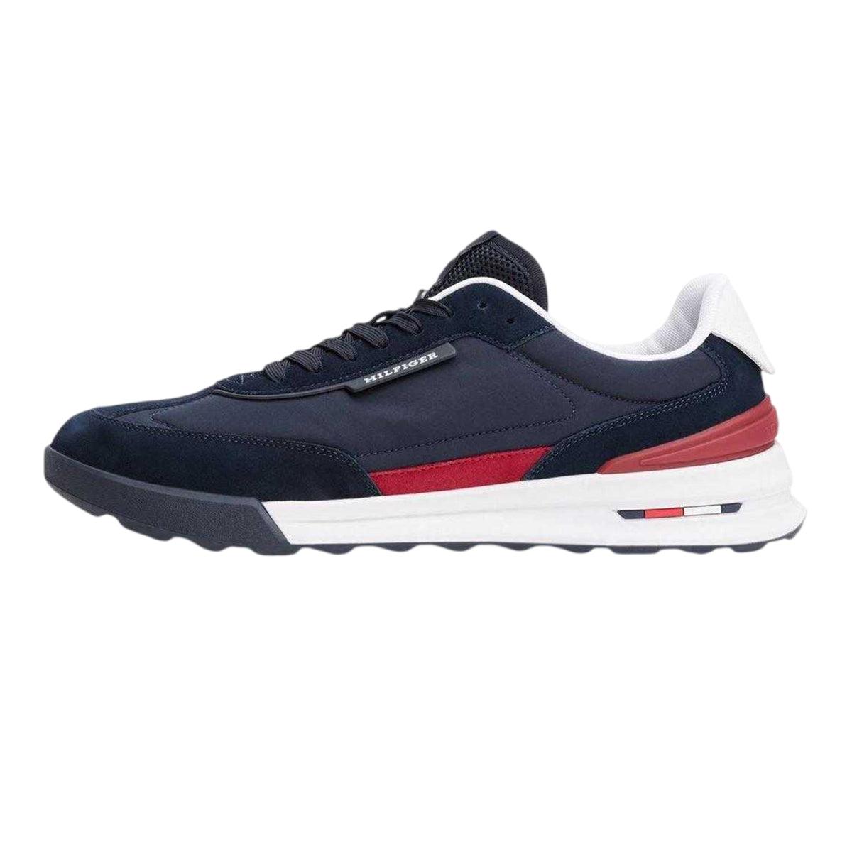 Desert Sky - Side - Tommy Hilfiger Mens Retro Suede Trainers