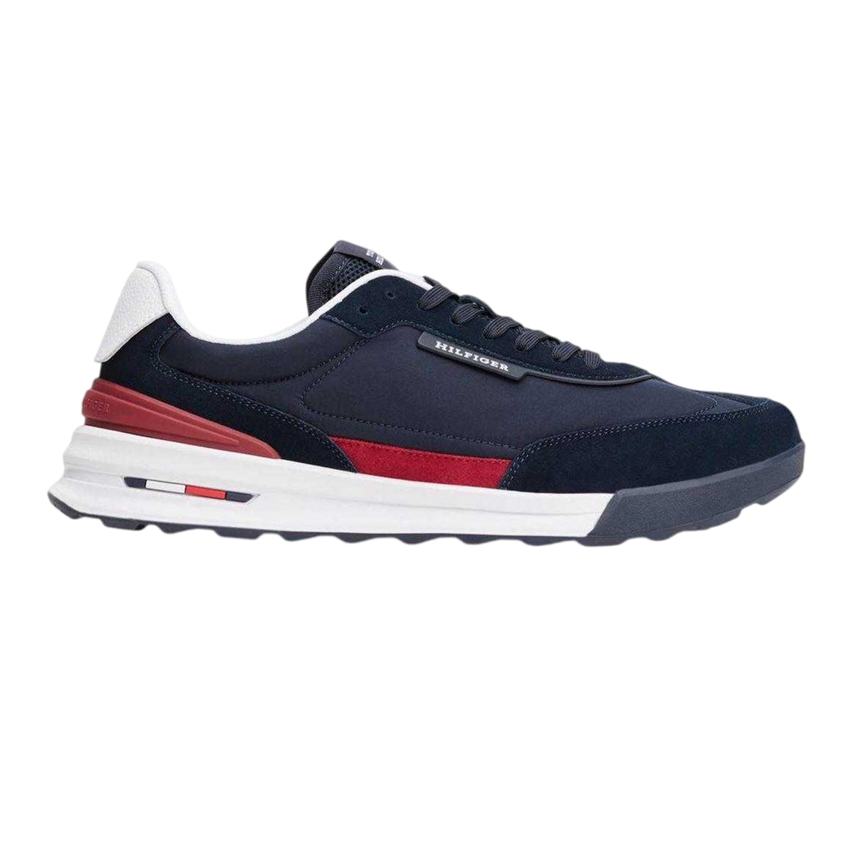 Desert Sky - Front - Tommy Hilfiger Mens Retro Suede Trainers
