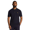 Navy - Side - Lyle & Scott Mens Rally Tipped Polo Shirt