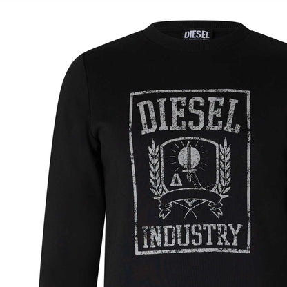 Caviar - Side - Diesel Mens Graphic Print Sweatshirt