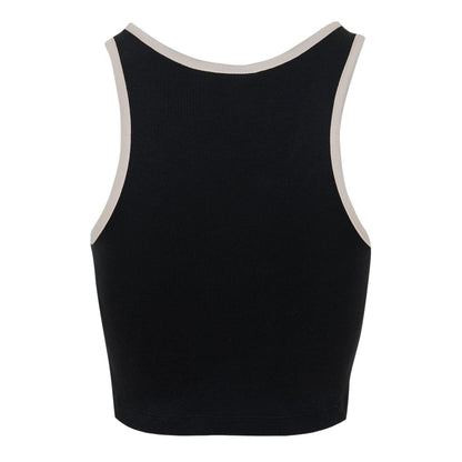 Black-Chalk - Back - Nike Womens-Ladies Contrast Tank Top