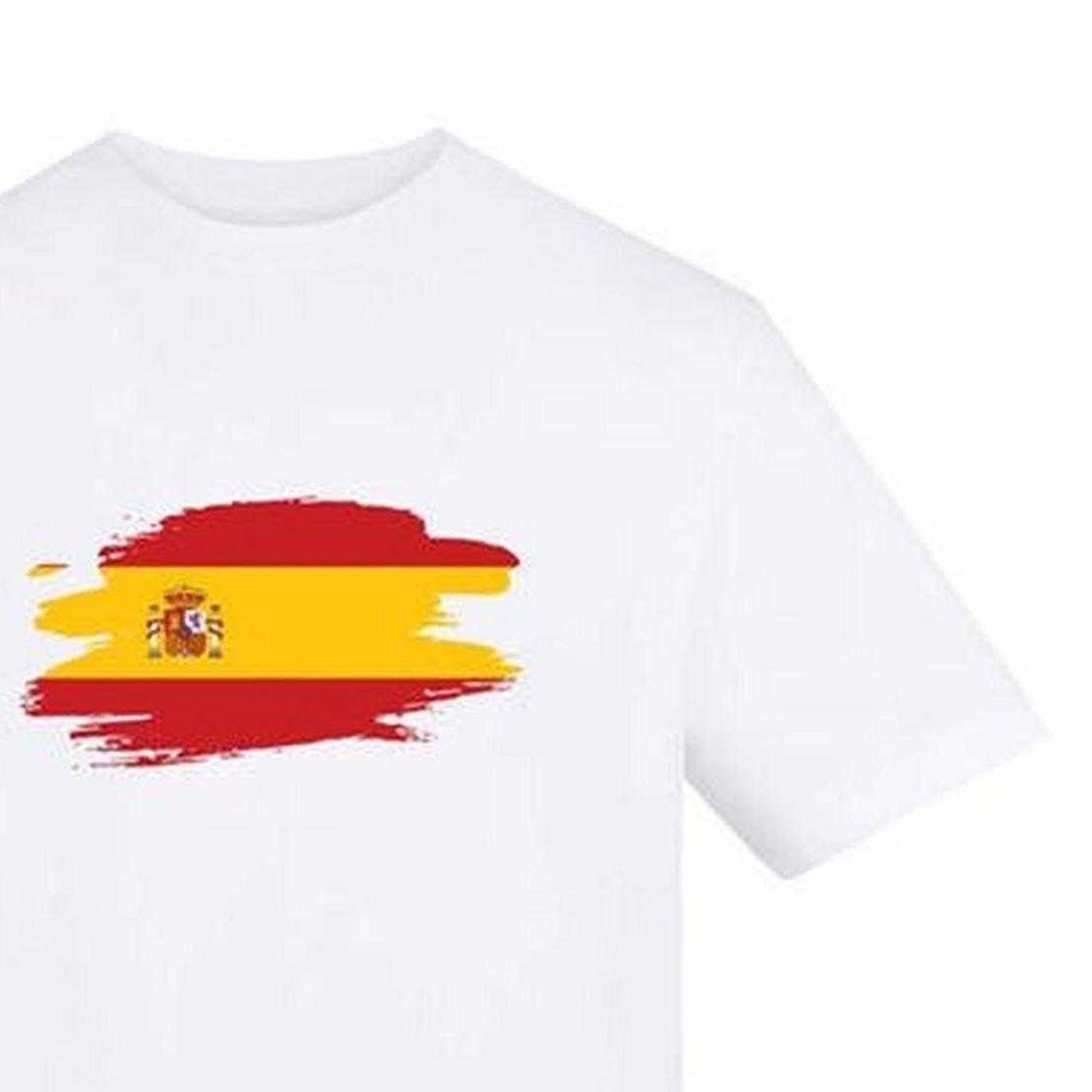 White - Side - AWD Mens World Cup Spain T-Shirt