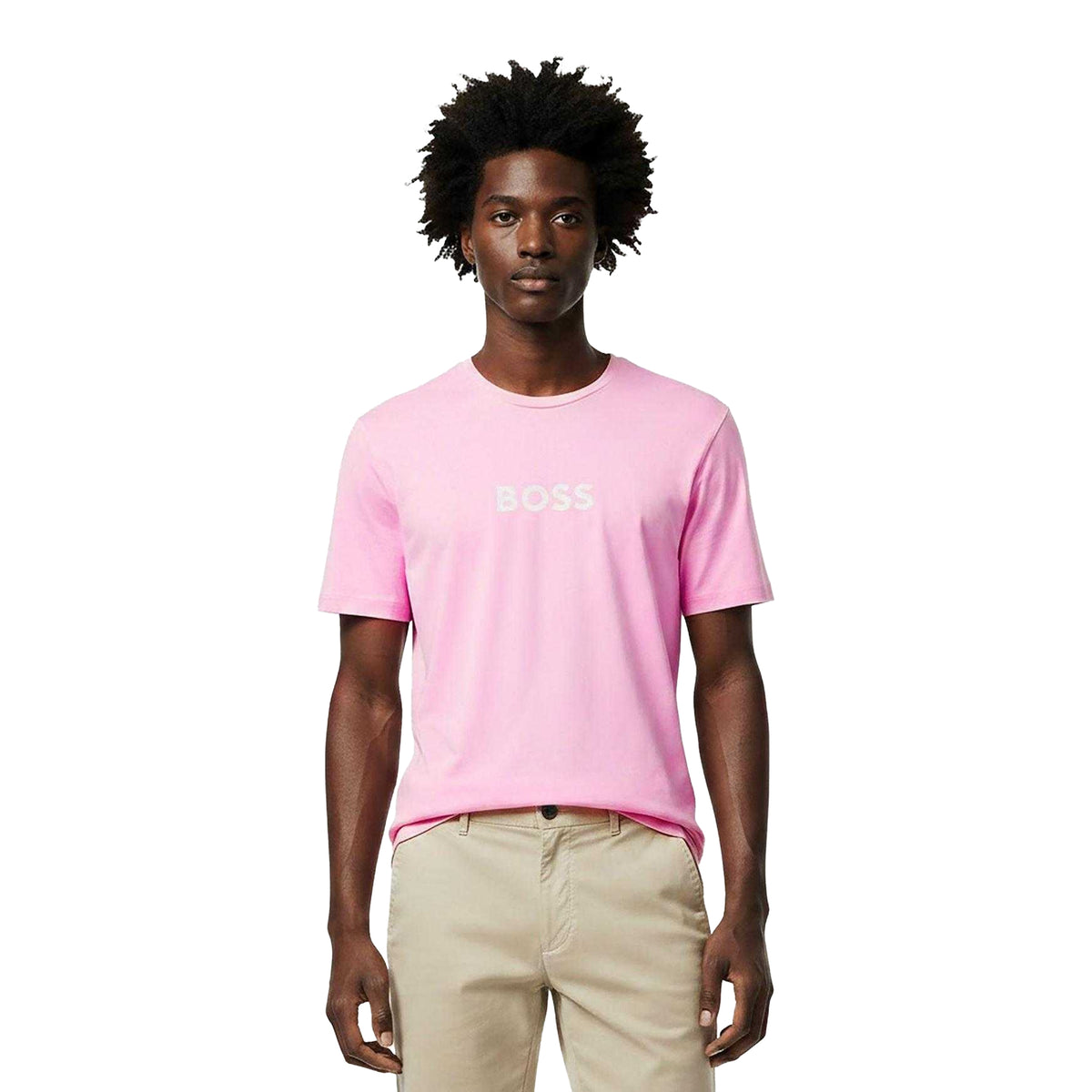 Light Pink - Lifestyle - Boss Mens Sailfish Jersey T-Shirt