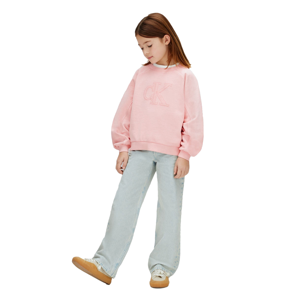 Pink - Lifestyle - Calvin Klein Childrens-Kids Relaxed Fit Sweatshirt