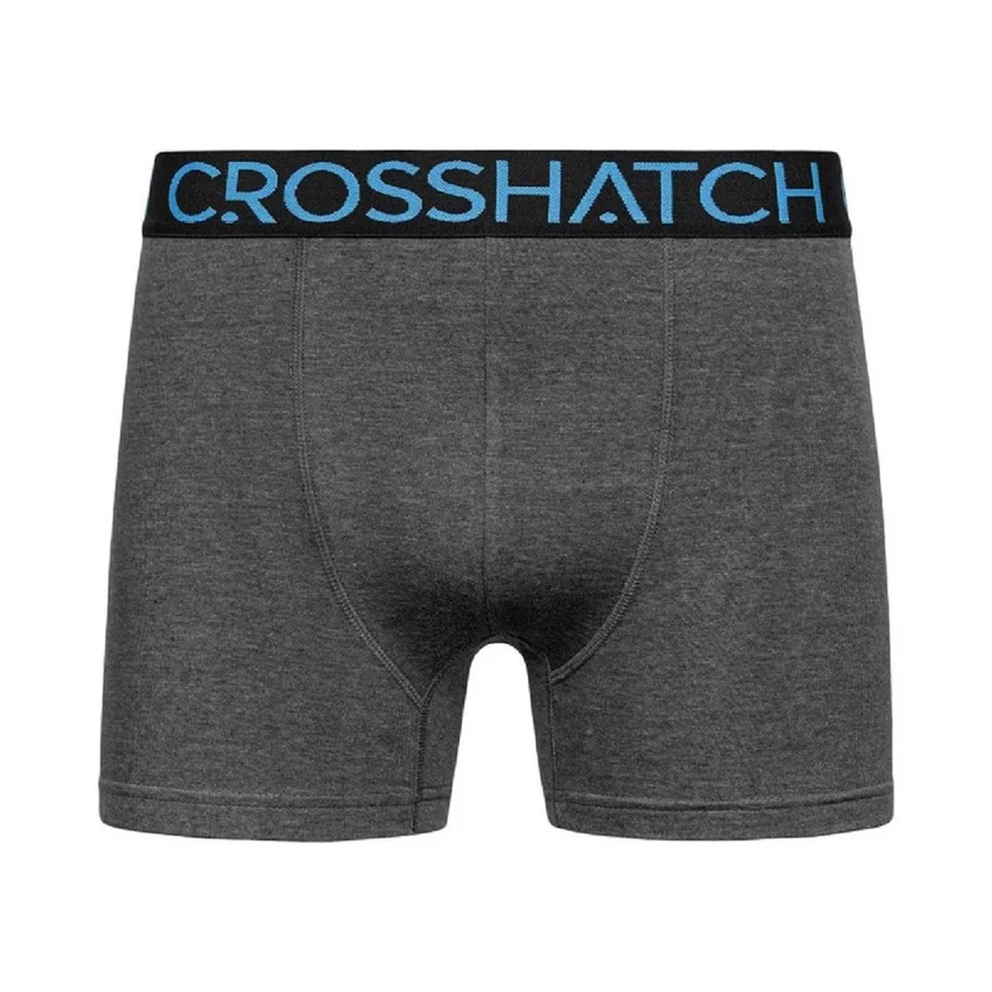 Blue-Black - Side - Crosshatch Mens Knightling Logo Boxer Briefs (Pack of 3)