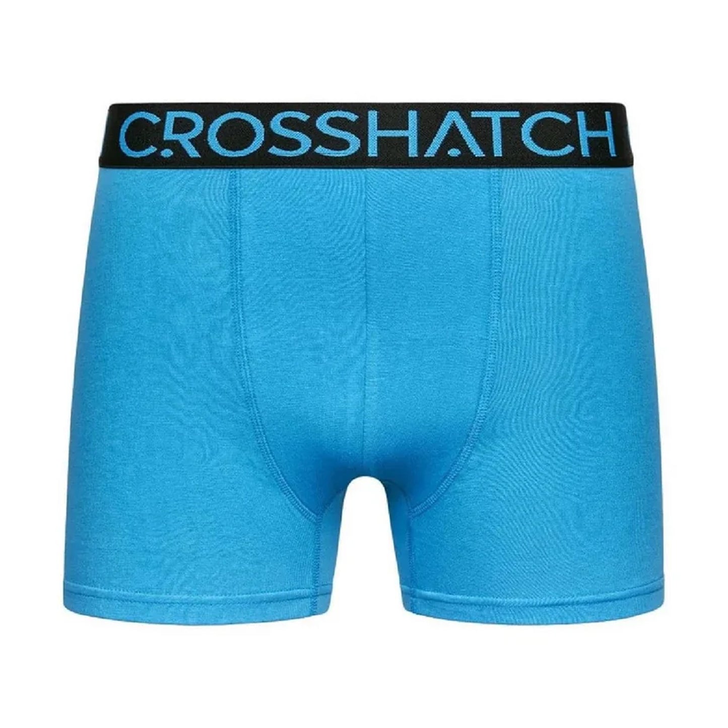 Blue-Black - Lifestyle - Crosshatch Mens Knightling Logo Boxer Briefs (Pack of 3)