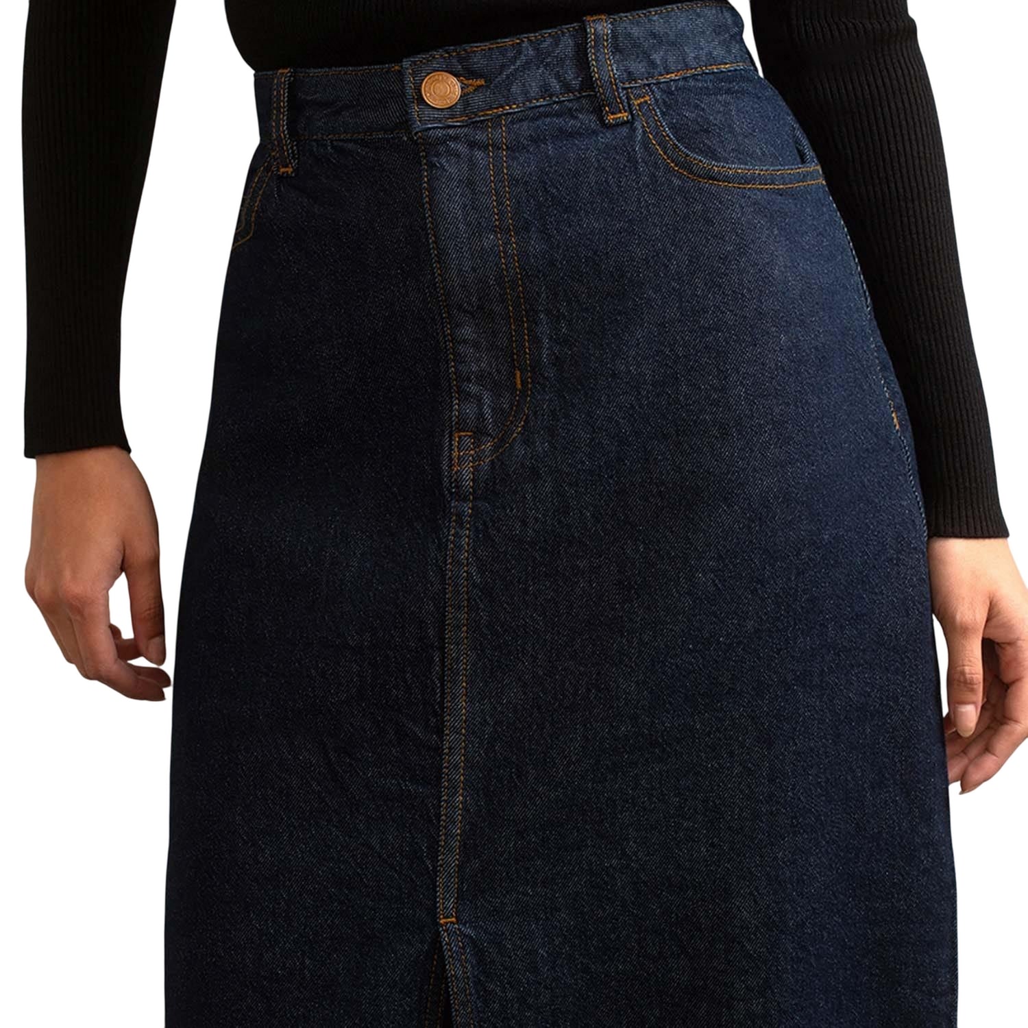 Blue - Side - Nobody´s Child Womens-Ladies Denim Skirt