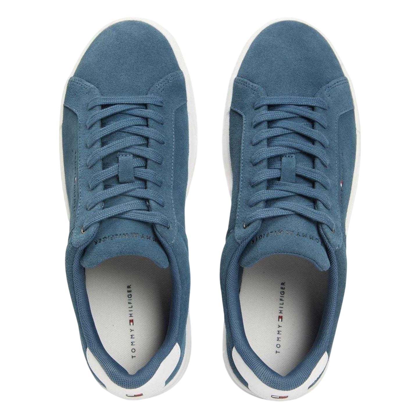 Aegean Sea - Lifestyle - Tommy Hilfiger Mens Court Suede Flat Trainers