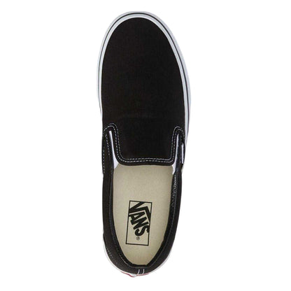 Black - Lifestyle - Vans Mens Authentic Canvas Slip-on Flat Trainers