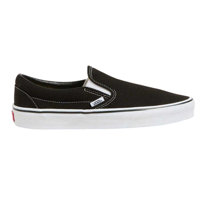Black - Front - Vans Mens Authentic Canvas Slip-on Flat Trainers