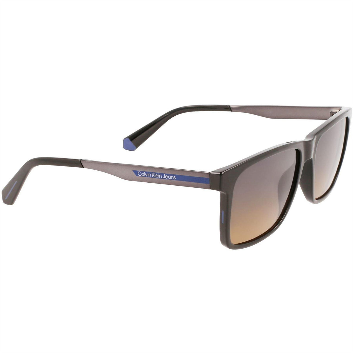 Black - Side - Calvin Klein Mens Jeans Rectangle Sunglasses