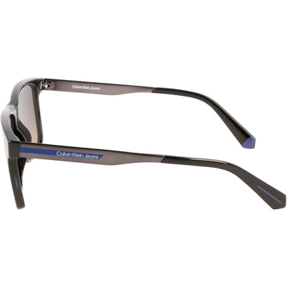 Black - Pack Shot - Calvin Klein Mens Jeans Rectangle Sunglasses