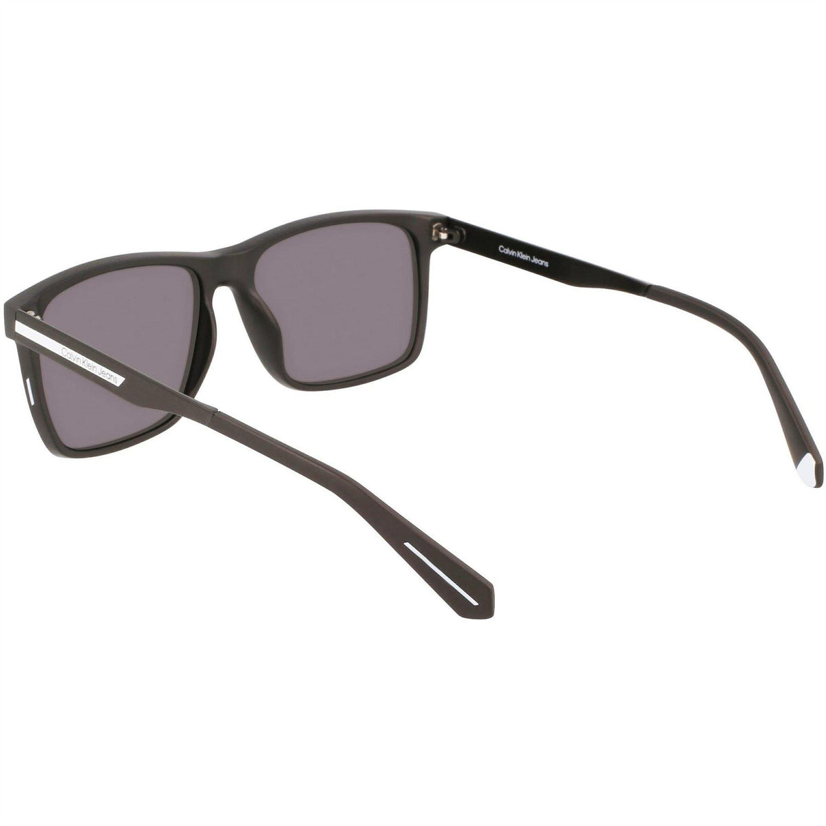 Matte Black - Back - Calvin Klein Mens Jeans Rectangle Sunglasses