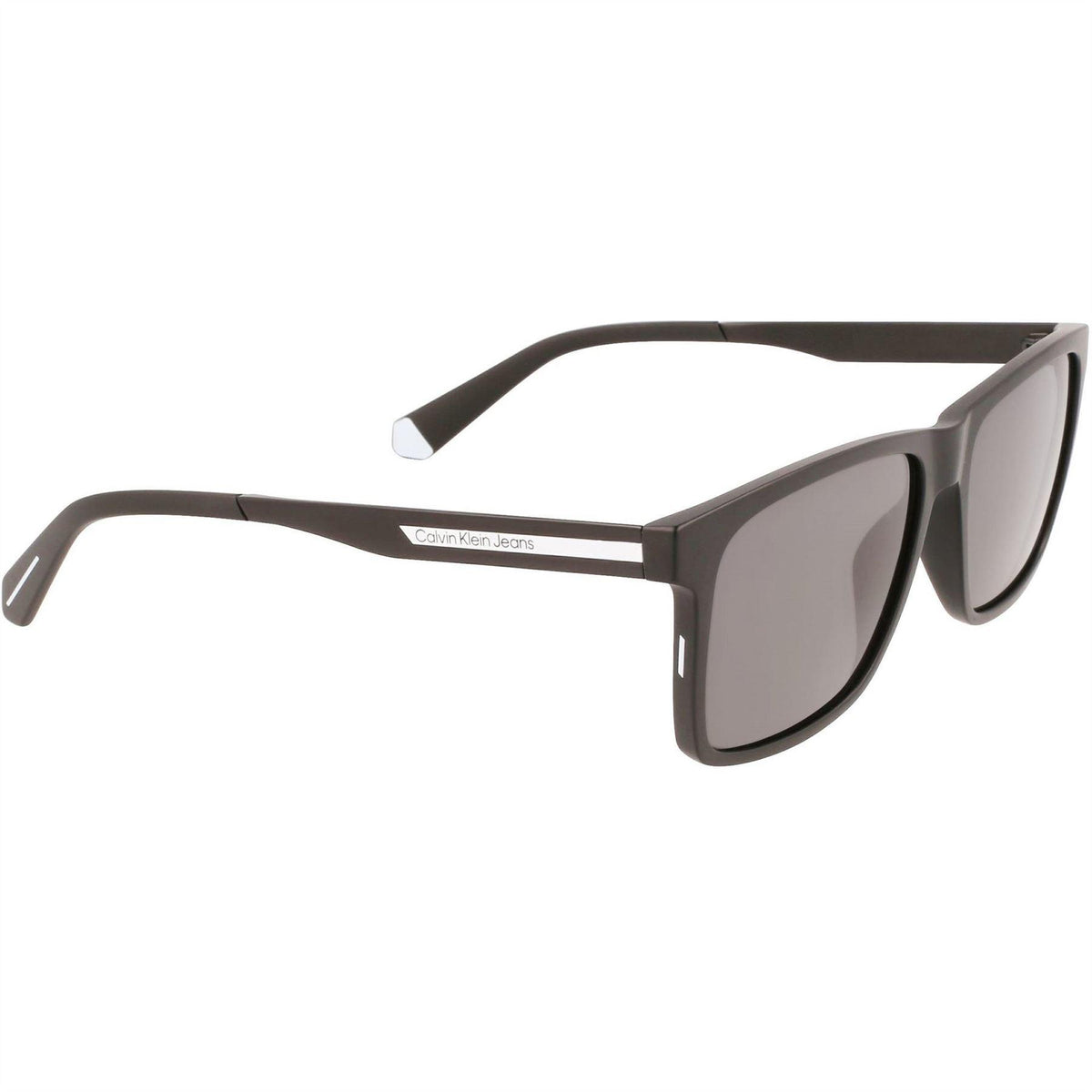 Matte Black - Side - Calvin Klein Mens Jeans Rectangle Sunglasses