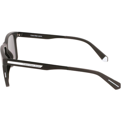 Matte Black - Pack Shot - Calvin Klein Mens Jeans Rectangle Sunglasses