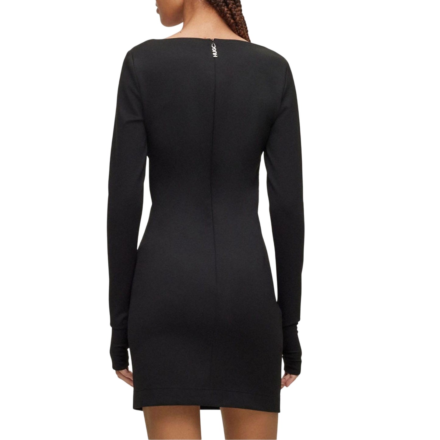Black - Back - Hugo Womens-Ladies Kordella Casual Dress