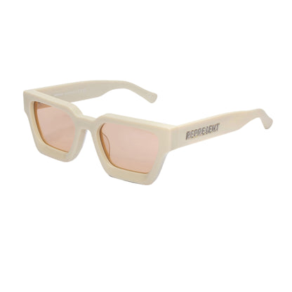 Off White - Back - Represent Mens California UV Protection Square Sunglasses