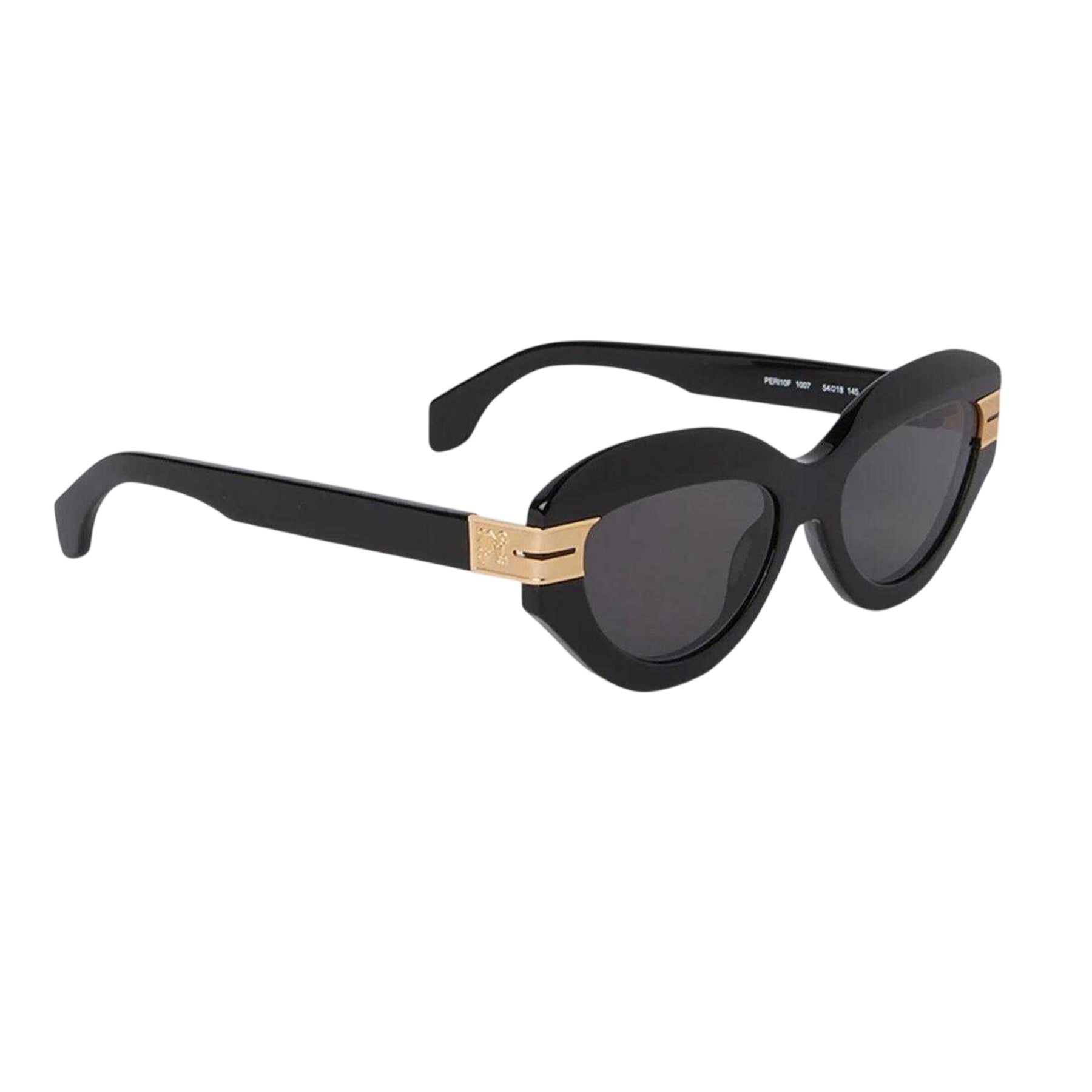 Black-Dark Grey - Back - Palm Angels Womens-Ladies Miracle Cat Eye Sunglasses
