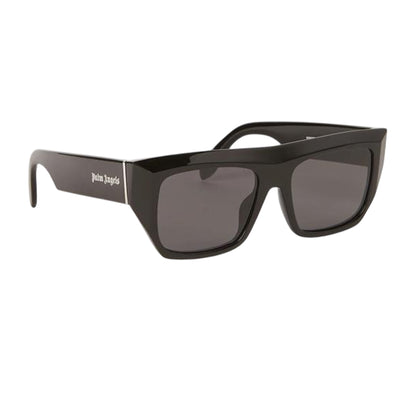 Black-Dark Grey - Front - Palm Angels Mens Niland Rectangle Sunglasses