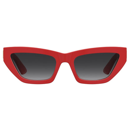 Red - Front - Moschino Womens-Ladies Round Cat Eye Sunglasses