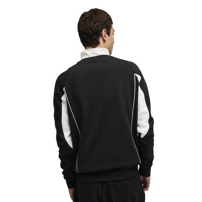 Black - Lifestyle - Puma Mens Logo Crew Neck Sports Sweatshirt