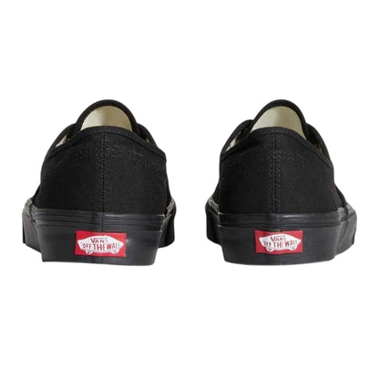 Black - Back - Vans Mens Authentic Canvas Trainers