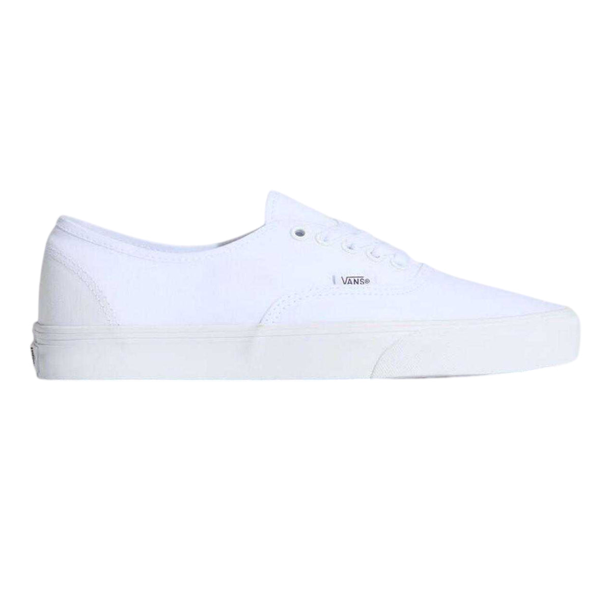 True White - Front - Vans Mens Authentic Canvas Trainers
