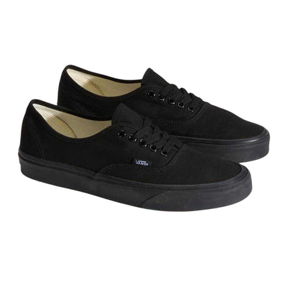 Black - Lifestyle - Vans Mens Authentic Canvas Trainers