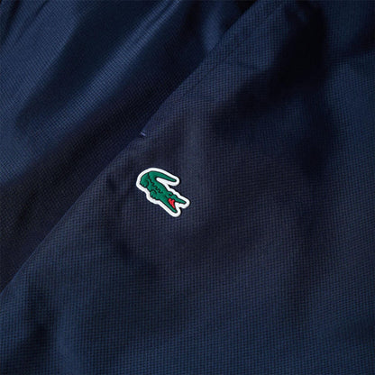 Navy - Side - Lacoste Mens Taffeta Logo Jogging Bottoms